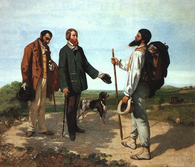 Gustave Courbet Bonjour Monsieur Courbet Spain oil painting art